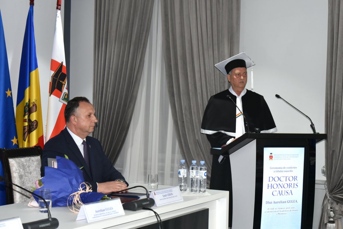 Aurelian Gulea Doctor Honoris Causa al USMF „Nicolae Testemițanu”